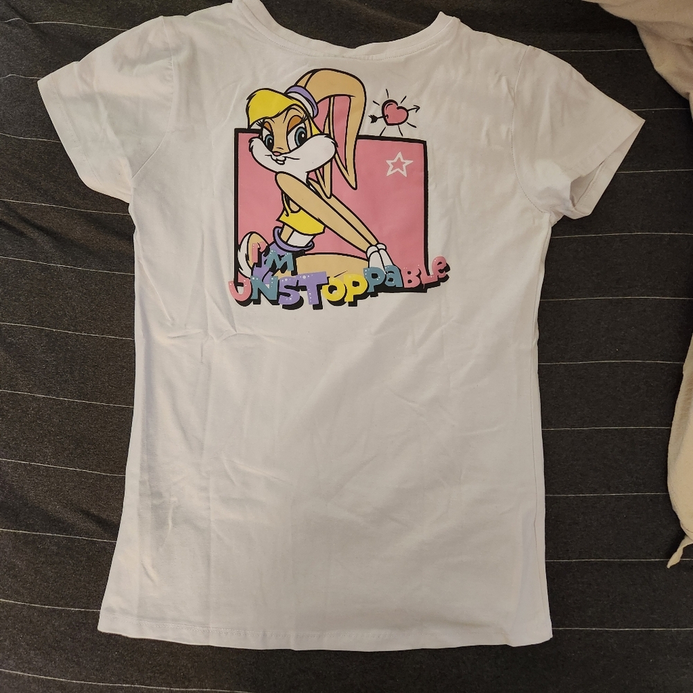 New Space Jam Lola Bunny White Tee Medium